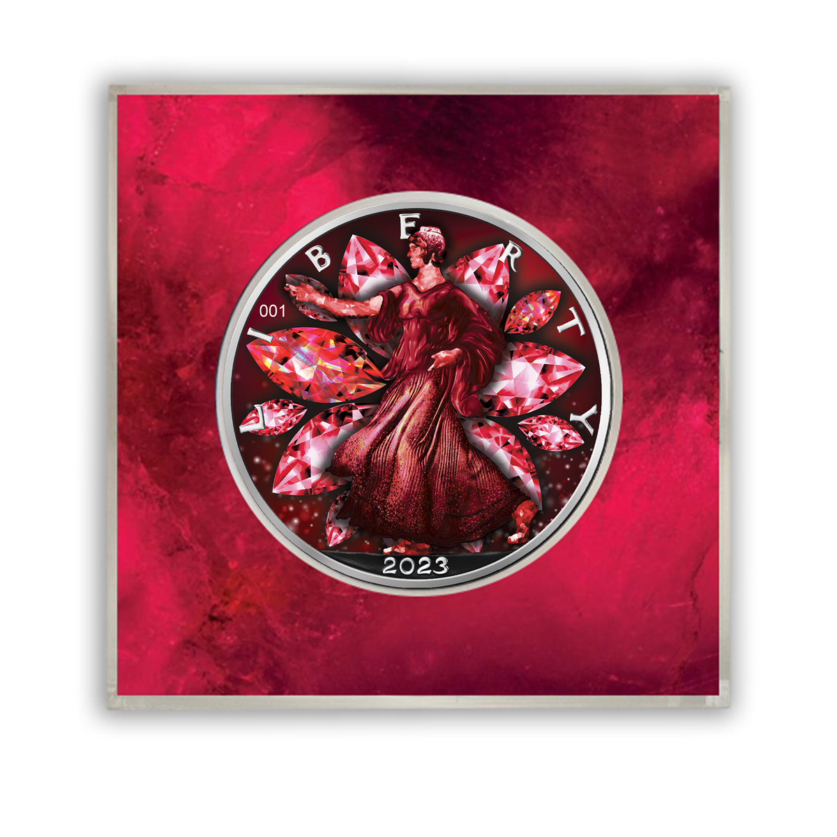 2023 Precious Gems Ruby Silver Eagle Icon Mint IconMint